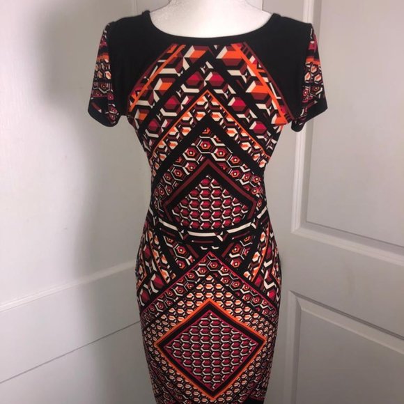 Calvin Klein Stretch Peplum Dress Size 4 - Picture 4 of 4